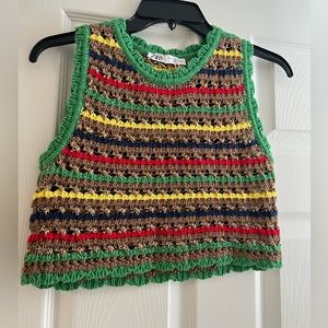 Zara crochet top